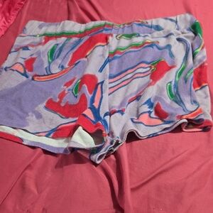 Colorful Abstract Patterned Shorts